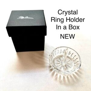 Crystal Ring & Jewelry Holder with Box Oleg Cassini